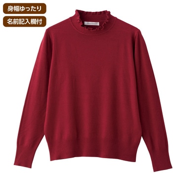 821463 もちもちフリル衿セーター ケアファッション