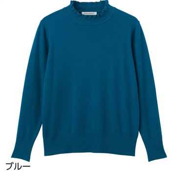 821463 もちもちフリル衿セーター ケアファッション