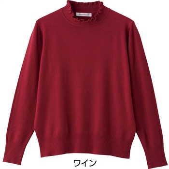 821463 もちもちフリル衿セーター ケアファッション