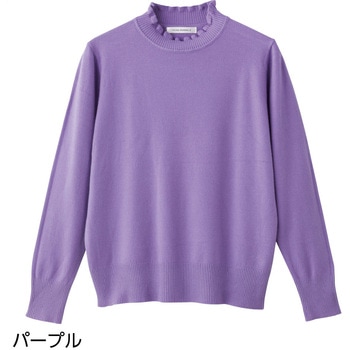 821463 もちもちフリル衿セーター ケアファッション