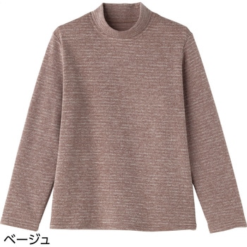 89493 杢調ボーダー裏起毛Tシャツ ケアファッション