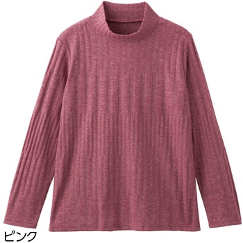820348 あったか変形リブTシャツ ケアファッション