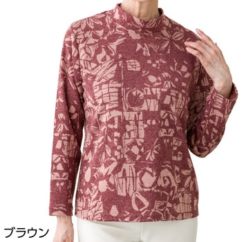 821981 あったかジャカードTシャツ ケアファッション