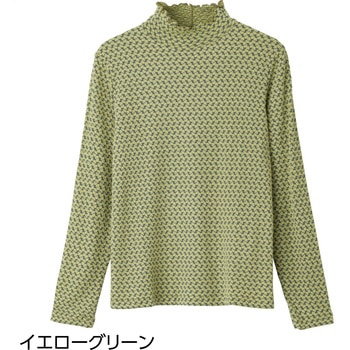 821982 花柄ジャカードTシャツ ケアファッション