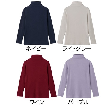 821720 綿ガーゼボトルネックTシャツ ケアファッション