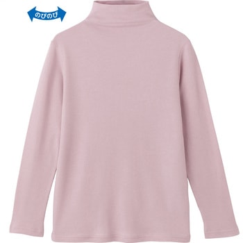 821720 綿ガーゼボトルネックTシャツ ケアファッション