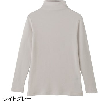 821720 綿ガーゼボトルネックTシャツ ケアファッション