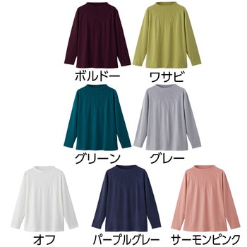 821984 前身ピンタックTシャツ ケアファッション