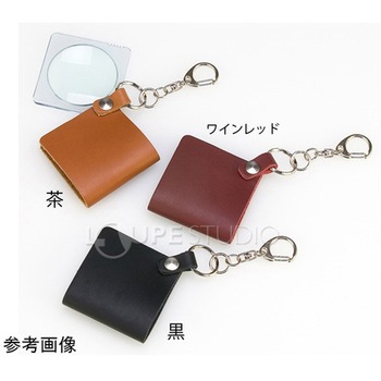 ポケットルーペ 3.5倍 45mm キーホルダータイプ 革ケース 3151Kシリーズ I.L.K(池田レンズ工業)