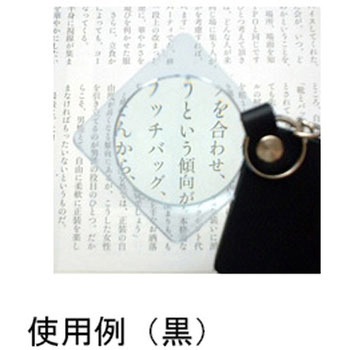 ポケットルーペ 3.5倍 45mm キーホルダータイプ 革ケース 3151Kシリーズ I.L.K(池田レンズ工業)
