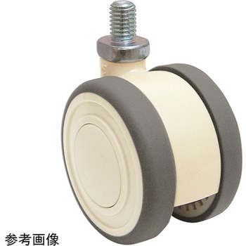 双輪キャスター Φ60 自在 ネジ式 東海キャスター