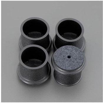 フェルト付足キャップ(4個/黒) EA979DEシリーズ - エスコ