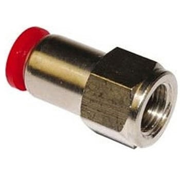 空圧ストレートねじ付きアダプタ コネクタA：G 1/2 メス コネクタB：プッシュイン8 mm チューブねじ込み 1袋 10個入 NORGREN