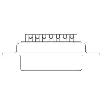 D-subコネクタ 37極 オス パネルマウント FCT - A MOLEX COMPANY