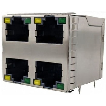 RJ45 モジュラーコネクタ メス RJ45コネクタ PCBマウント Cat5e AMPHENOL