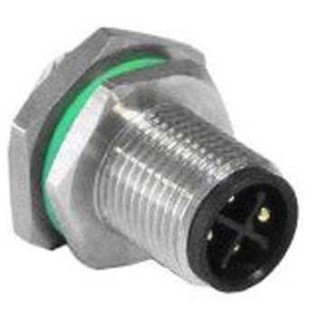 丸型コネクタ 4極 M12 ケーブルマウント パネルマウント BULGIN