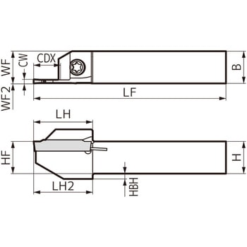 SEC-溝入れバイト ホルダ 住友電工ハードメタル