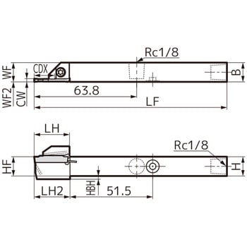 SEC-溝入れバイト ホルダ 住友電工ハードメタル