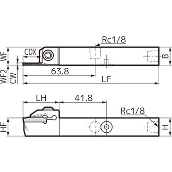SEC-溝入れバイト ホルダ 住友電工ハードメタル