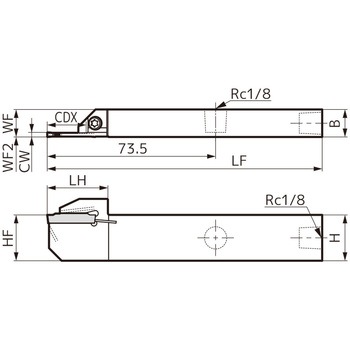 SEC-溝入れバイト ホルダ 住友電工ハードメタル