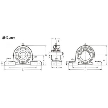 重荷重用ピロー形ユニット EA966MAシリーズ エスコ