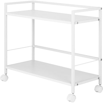 デスクワゴン ワイド2段 ホワイト Asmix(アスカ)