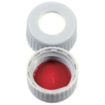 セプタム付 AVCS スクリューキャップ(9-425)1mm 赤/白 スリット(圧着型)/グレー 6PSC9STBS1シリーズ Thermo Fisher Scientific