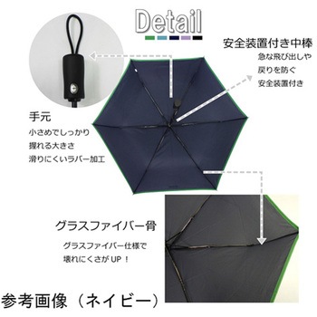 Outdoor Products 無地自動開閉折傘 54cm 10002505シリーズ 丸十コーポレーション