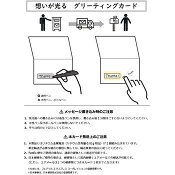 有機EL照明付グリーディングカード A88MA2シリーズ コニカミノルタ