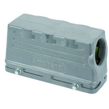 Hood for 2 locking-lever 24 pole M25x1. AMPHENOL