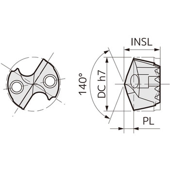 SEC-マルチドリル刃先交換ヘッド 住友電工ハードメタル