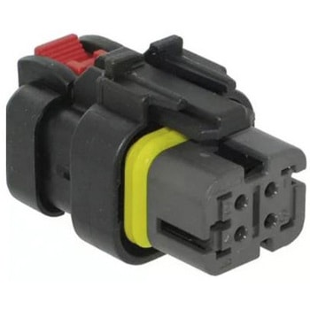 自動車用コネクタ 4極 メス 車載用コネクタハウジング TE Connectivity Japan(旧:TYCOELECTRONICS(タイコエレクトロニクス))