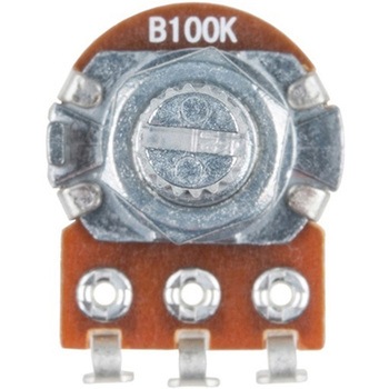 Rotary Potentiometer - 100k Ohm， Linear Panel Mount SPARKFUN