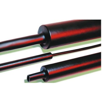 熱収縮チューブ 収縮前 75mm 収縮後 22mm 黒 ヘラマンタイトン(タイトン)
