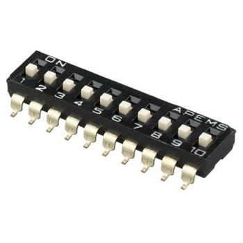 ディップスイッチ 凸型アクチュエータスライド SPST 1セット 18個入 APEM