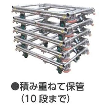 900x2080mm/800kg 多目的運搬車 エスコ
