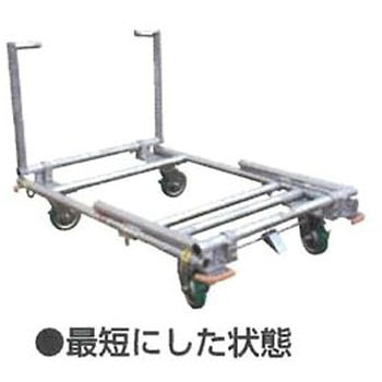 900x2080mm/800kg 多目的運搬車 エスコ