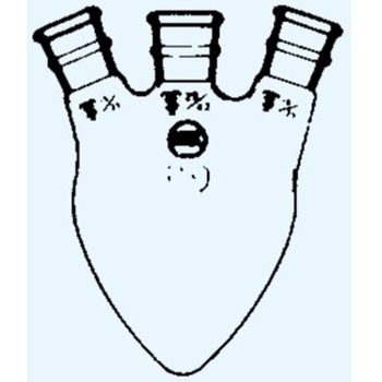 三頭ナシフラスコ 4029シリーズ 日本理化学器械(NRK)
