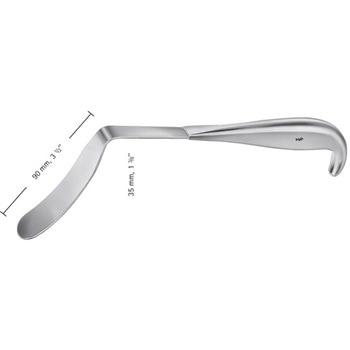 膀胱鈎 レギュー 90×35mm 全長260mm ビー・ブラウンエースクラップ