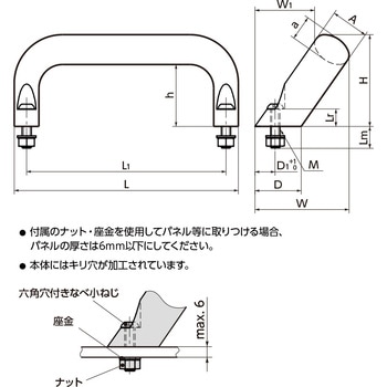 アルミ取っ手 NBK(鍋屋バイテック会社)