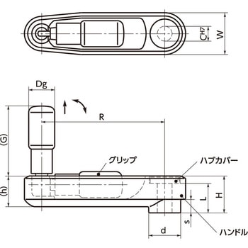 アルミクランクハンドル NBK(鍋屋バイテック会社)