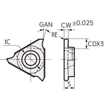 SEC-溝入れバイト インサート 住友電工ハードメタル