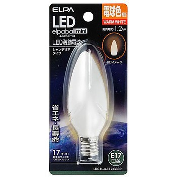 LEDシャンデリア電球(電球色) EA758XAシリーズ エスコ