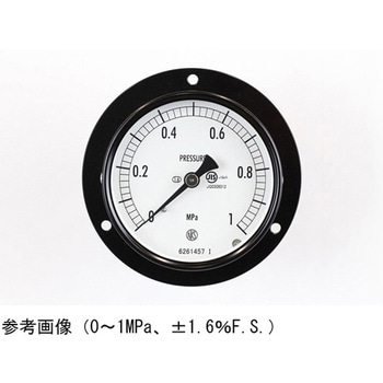普通形圧力計(Φ75)埋込形D枠(取付穴) AC15-221シリーズ 長野計器