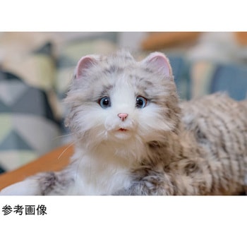 しっぽふりふりあまえんぼうねこちゃん コミュニケーションロボット アイスグレー BPS(電池企画販売)