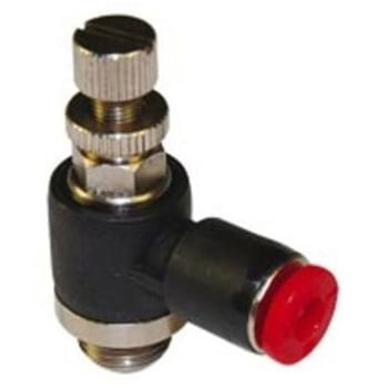 気中性 Cシリーズ インライン調整弁 バンジョー x Push In 4 mm NORGREN