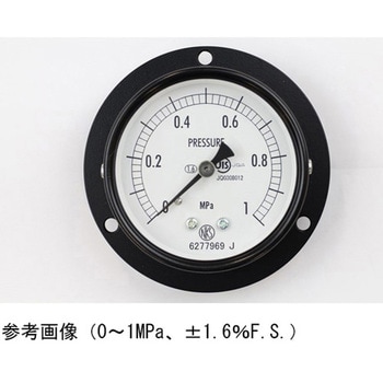 普通形圧力計(Φ60)埋込形D枠(取付穴) AA15-271シリーズ 長野計器