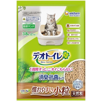 デオトイレ消臭・抗菌チップ天然木 慣れやすい小粒3．8L ユニ・チャーム