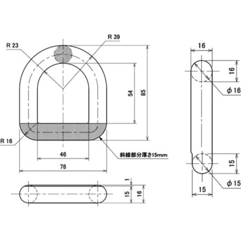 埋込フック リングのみ メッキ 信和自動車工業
