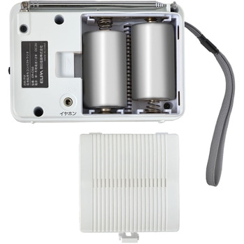 電池長持ちコンパクトラジオ 防災用常備ラジオ 65mm大型スピーカー搭載 災害 情報収集 電池長持ち 長時間使用可能 防災 ELPA